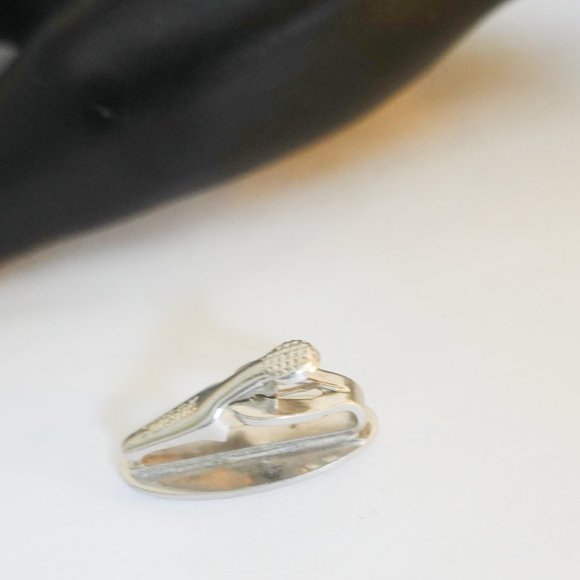 Swank Silver Tie Clip Clasp - Picture 2 of 2